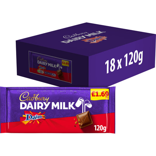 CADBURY DAIRY MILK DAIM BAR PM £1.69 29/11/25