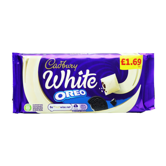 CADBURY WHITE OREO BAR PM £1.69  01/01/26