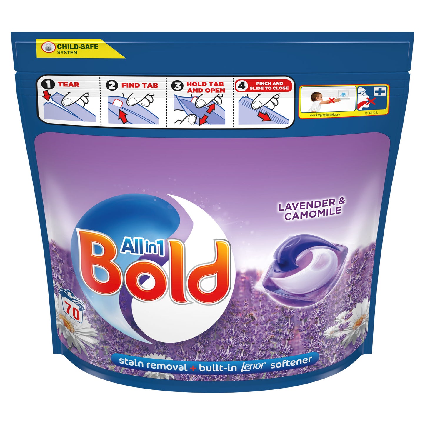 BOLD 2IN1 LIQUID PODS LAVENDER & CAMOMILE (C)
