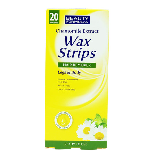 BEAUTY FORMULAS WAX STRIPS LEGS&BODY CHAMOMILE