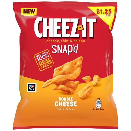 CHEEZ IT CRACKERS DOUBLE CHEESE PM£1.25 06/08/25