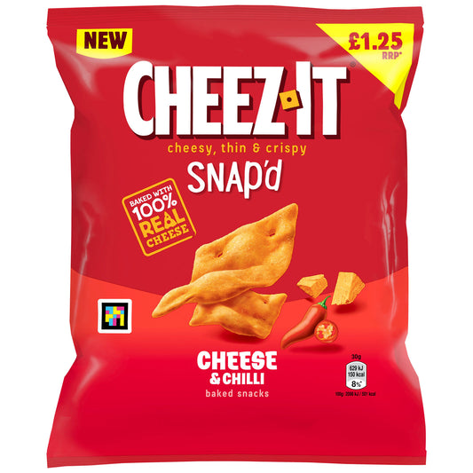CHEEZ IT CRACKERS CHEESE & CHILLI PM£1.25 30/09/25