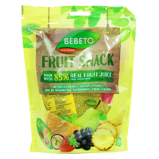 BEBETO FRUIT SNACKS GREEN 7 PACK (H) 30/04/26