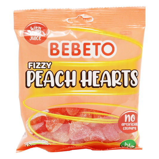 BEBETO FIZZY PEACH HEARTS (H) 06/11/25