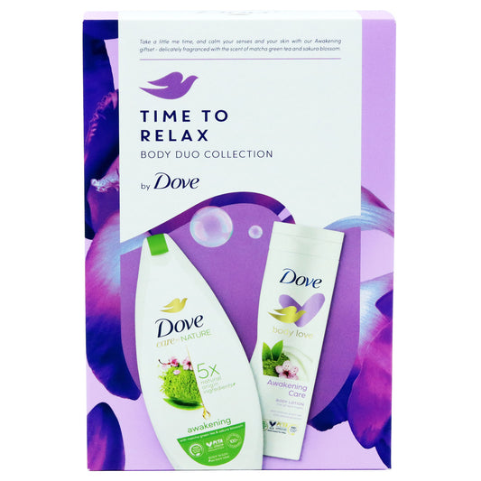 DOVE TIME TO RELAX GIFT SET S/GEL & LOTION (C)