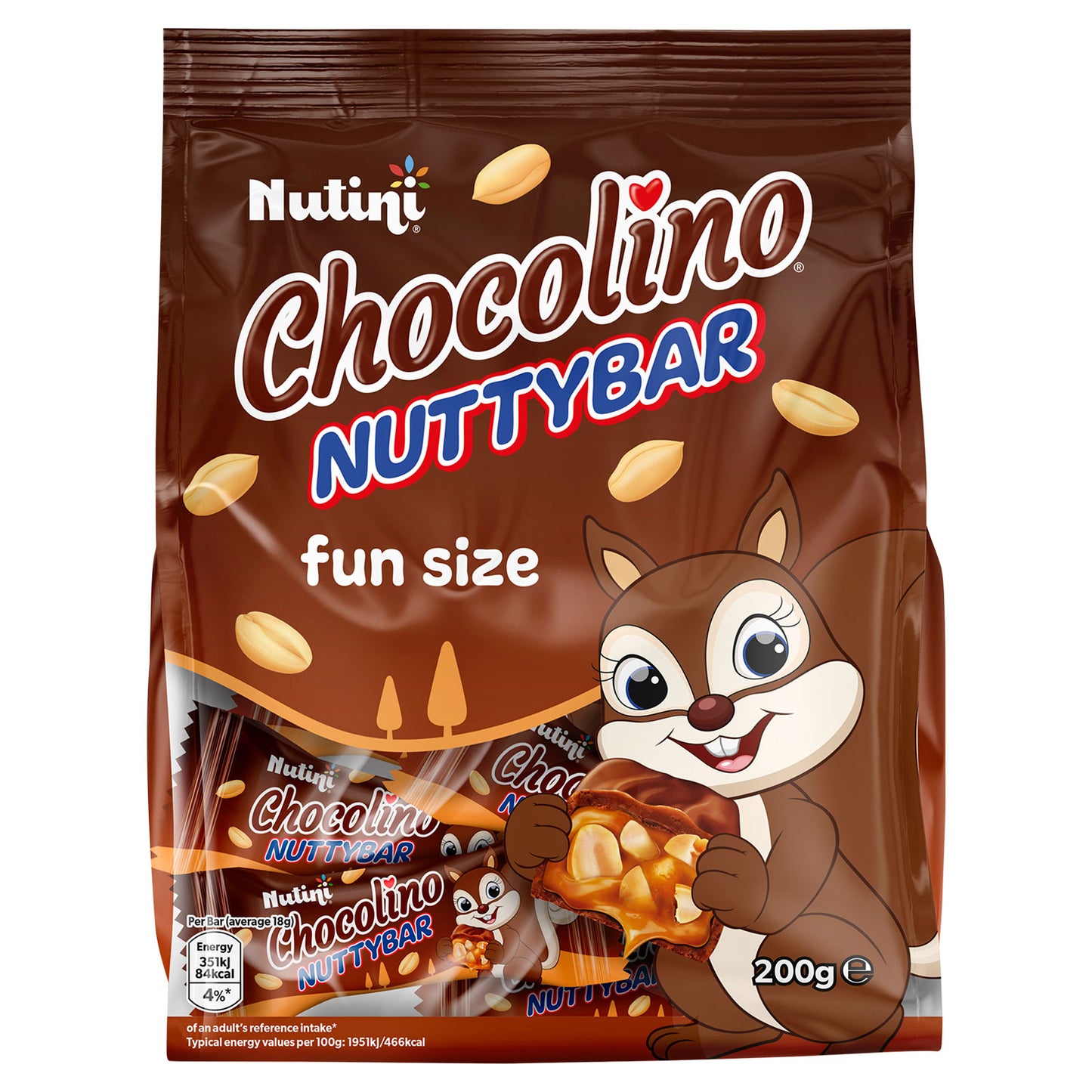 NUTINI CHOCO NUTTYBAR FUNBAG 20PK(VE) 17/12/25