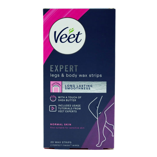VEET EXPERT WAX STRIPS LEGS & BODY(C) 31/09/27