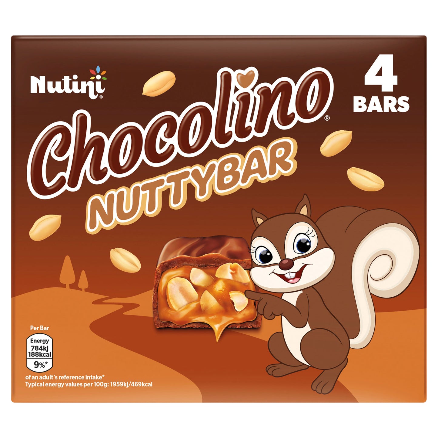 NUTINI CHOCO NUTTYBAR 4PK(VE) 28/11/25