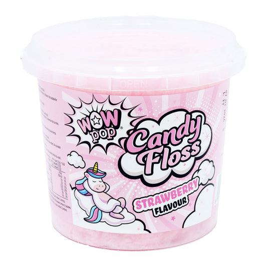 WOWPOP CANDY FLOSS STRAWBERRY TUB(R) 24/03/26