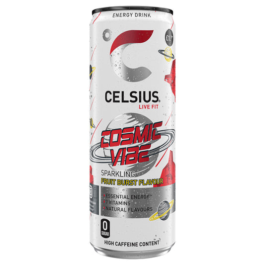 CELSIUS COSMIC VIBE CAN PM £1.79  31/03/26