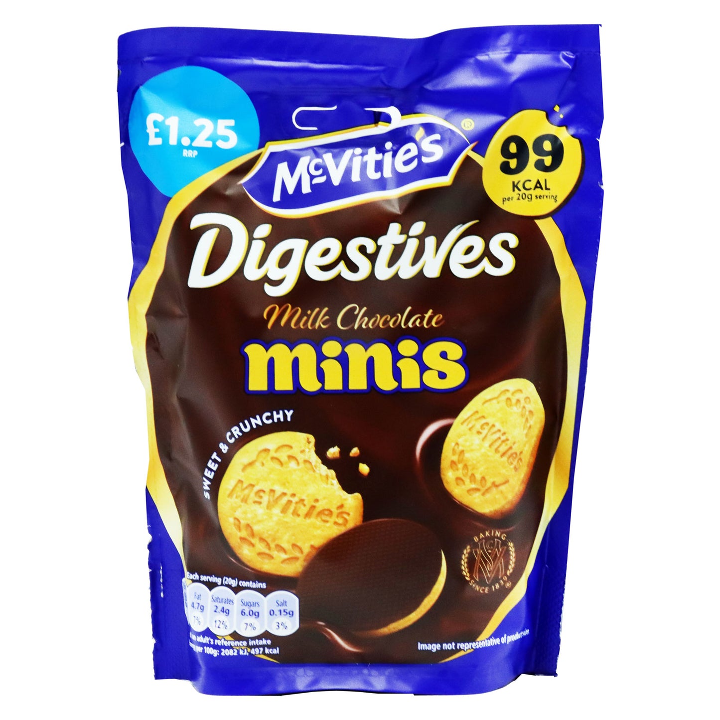 MCVITIES MINI CHOC DIGS POUCH 6PACK PM125 11/25