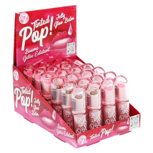 W7 LIP BALM TINTED POP JELLY GLOW ASSORTED