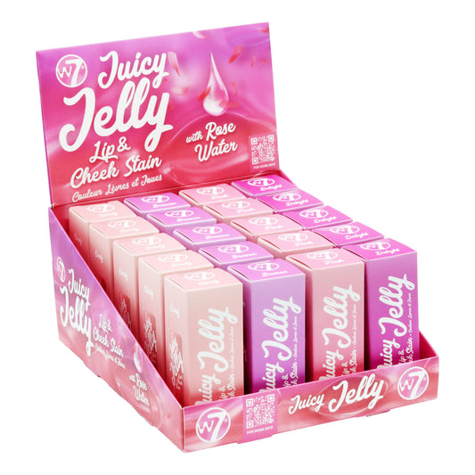 W7 JUICY JELLY LIP AND CHEEK STAIN ASSORTED
