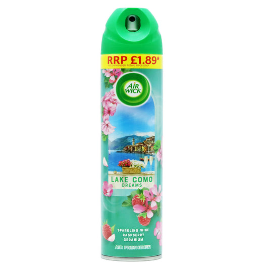 AIRWICK AIR FRESHENER LAKE COMO PM £1.89 (C)