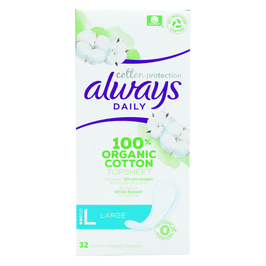 ALWAYS COTTON PROTECT LINERS LARGE (C)