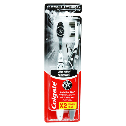 COLGATE TOOTHBRUSH MAX WHITE CHARCOAL (C)