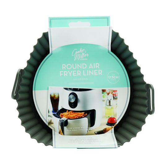 AIR FRYER SILICONE LINER ROUND 17.5X5CM(D)