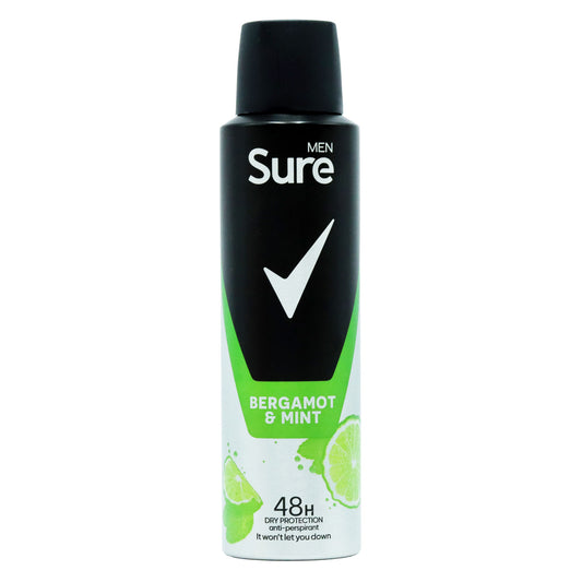 SURE A/P MEN BERGAMOT & MINT