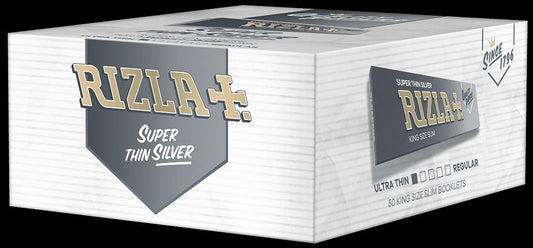 RIZLA KING SLIM SILVER 50'S