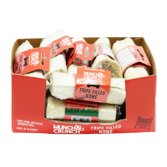 MUNCH & CRUNCH DOG BONE TRIPE FILLED  30/11/26
