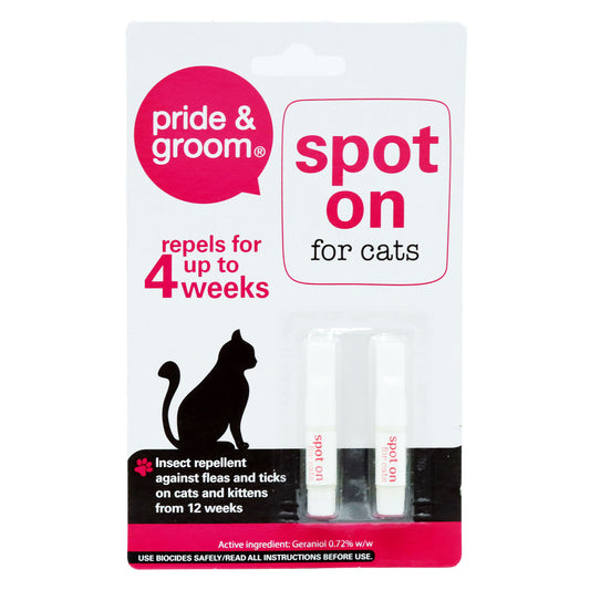 PRIDE & GROOM SPOT ON FOR CATS