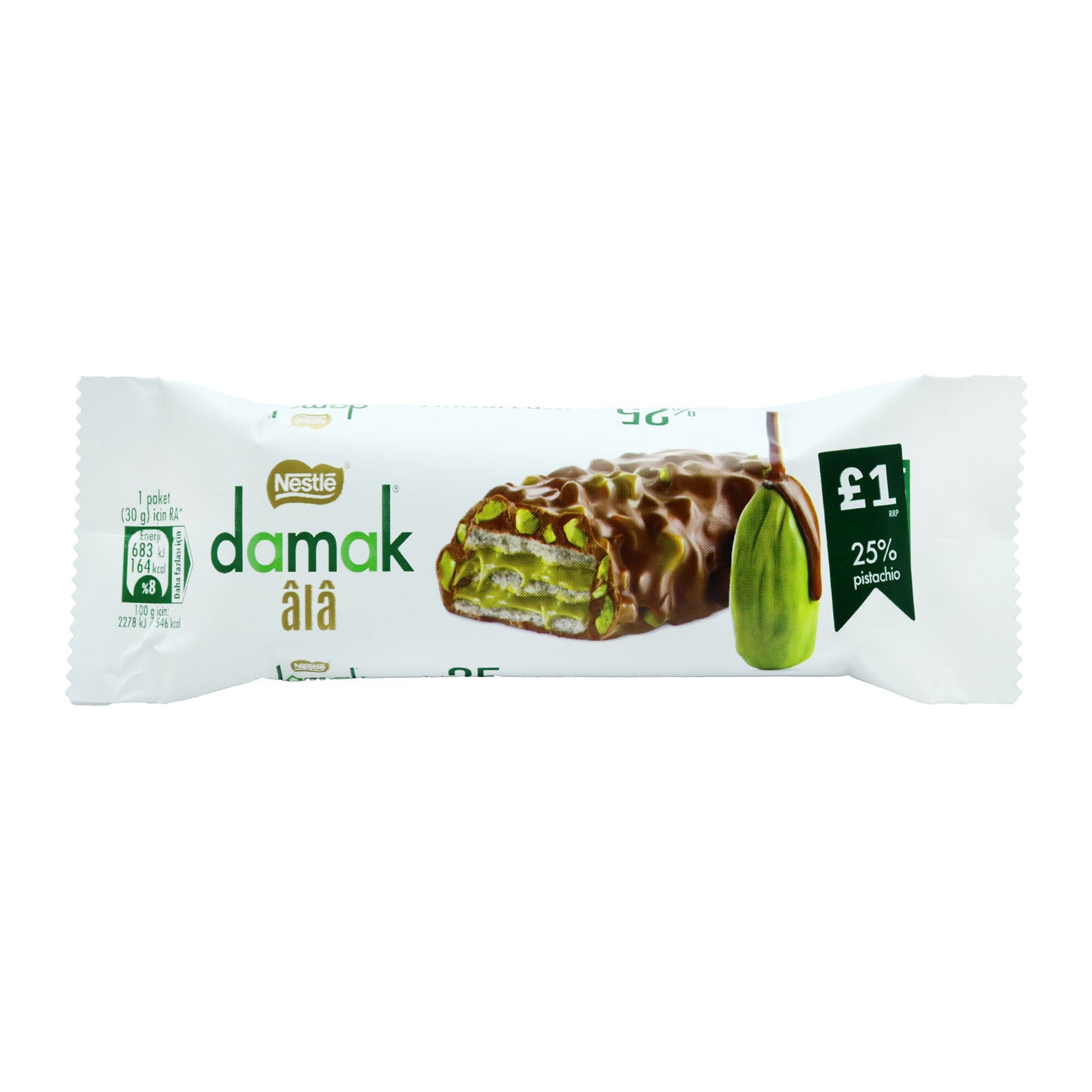 NESTLE DAMAK ALA CHOCOLATE WAFER PISTACHIO 11/25