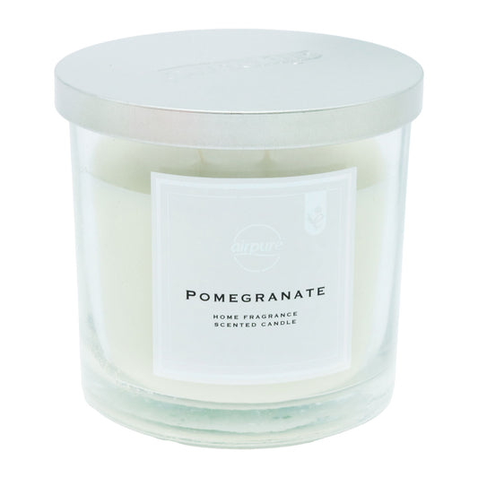 AIRPURE CANDLE JAR 2 WICK POMEGRANATE(R)