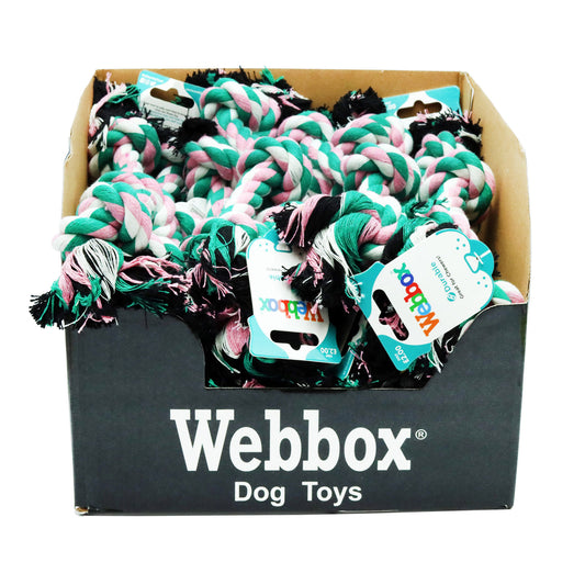 WEBBOX DOG TOY SMALL KNOTTED ROPE DISPLAY(C)