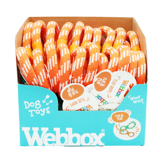 WEBBOX DOG TOY TUG 8 ROPE DISPLAY(C)