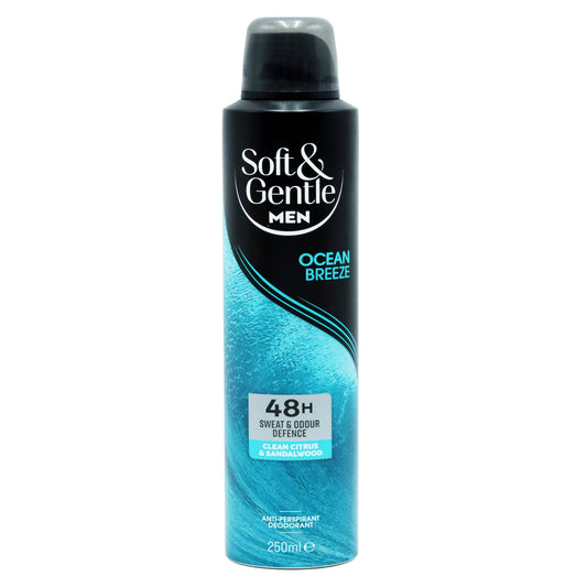 SOFT & GENTLE MEN DEODORANT OCEAN BREEZE ANTI-