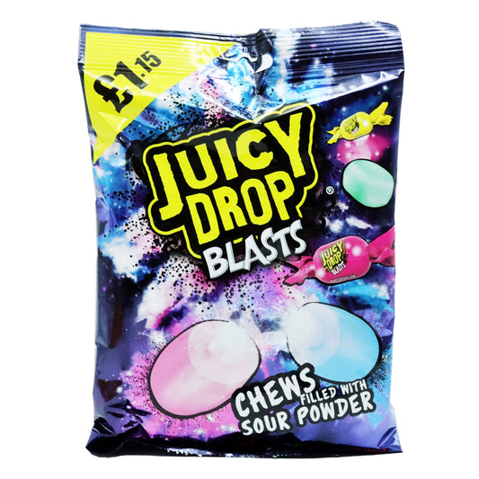 BAZOOKA JUICY DROP BLASTS P/M £1.15  12/07/26