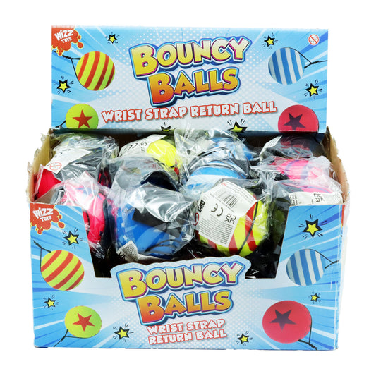 BALL RUBBER STAR STRIPE 6CM ASST(R)