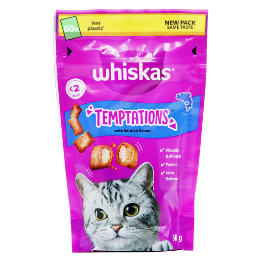 WHISKAS CAT TEMPTATIONS SALMON  29/05/26