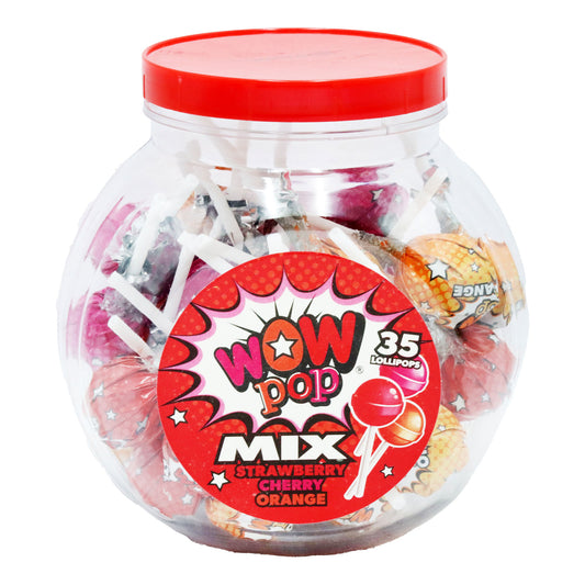 WOWPOP LOLLIES JAR ASST 35PK(R) 04/26