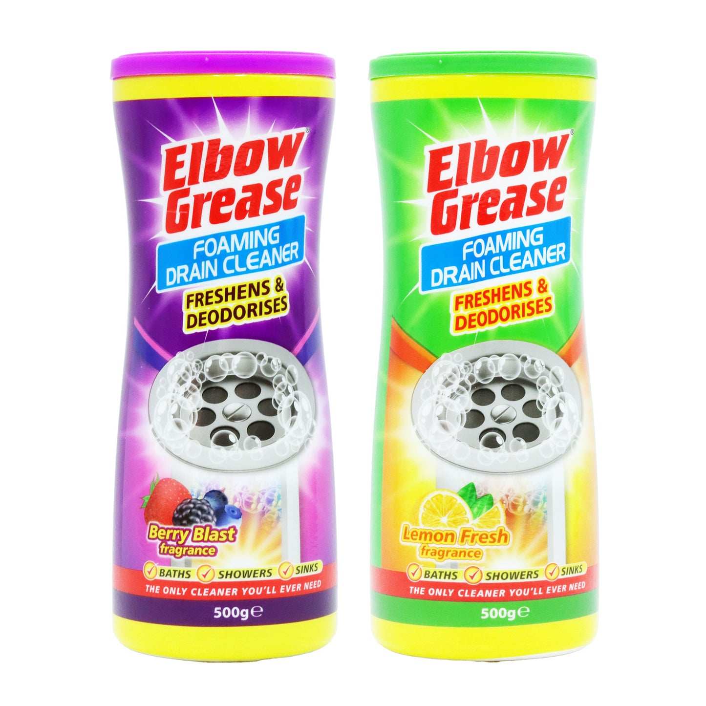 ELBOW GREASE DRAIN FOAM CLEANER ASSTD