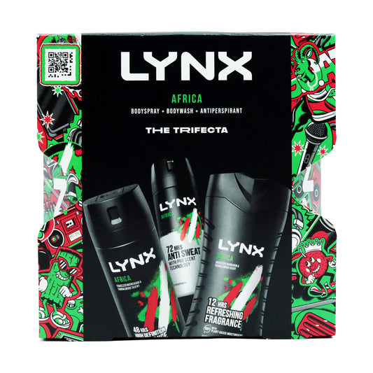 LYNX TRIO GIFT SET AFRICA - 150ML DEO, 150ML APA, 225ML SHOWER