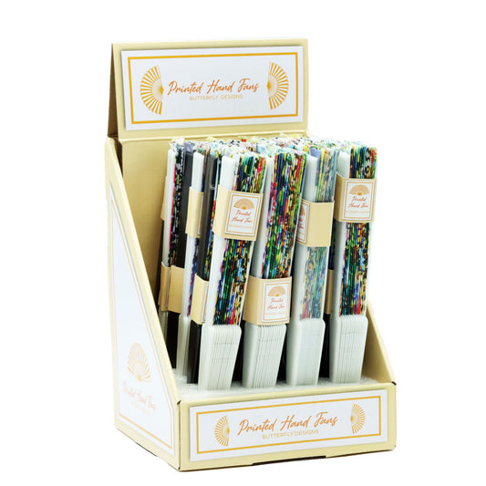 HAND FAN BUTTERFLY DESIGN 6ASST(R)