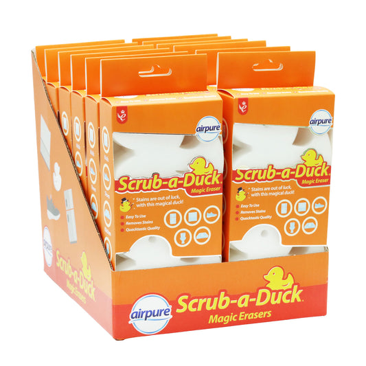 AIRPURE SCRUB-A-DUCK MAGIC ERASER 4PK
