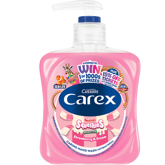 CAREX ANTIBAC HAND WASH SQUASHIES STRAWBERRY