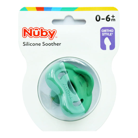 NUBY SOOTHER SILICONE 0-6+ MONTHS(C)
