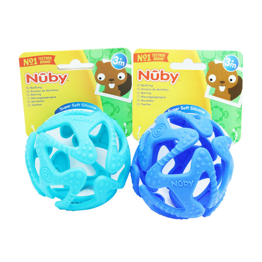 NUBY TEETHING BALL SILICONE(C)