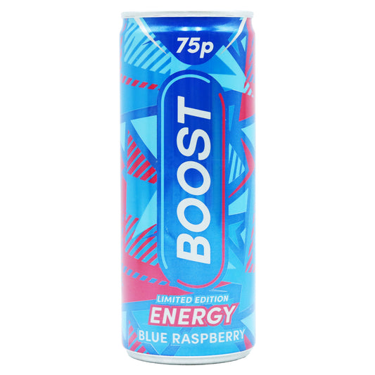 BOOST ENERGY BLUE RASPBERRY DRINK PM75 03/26
