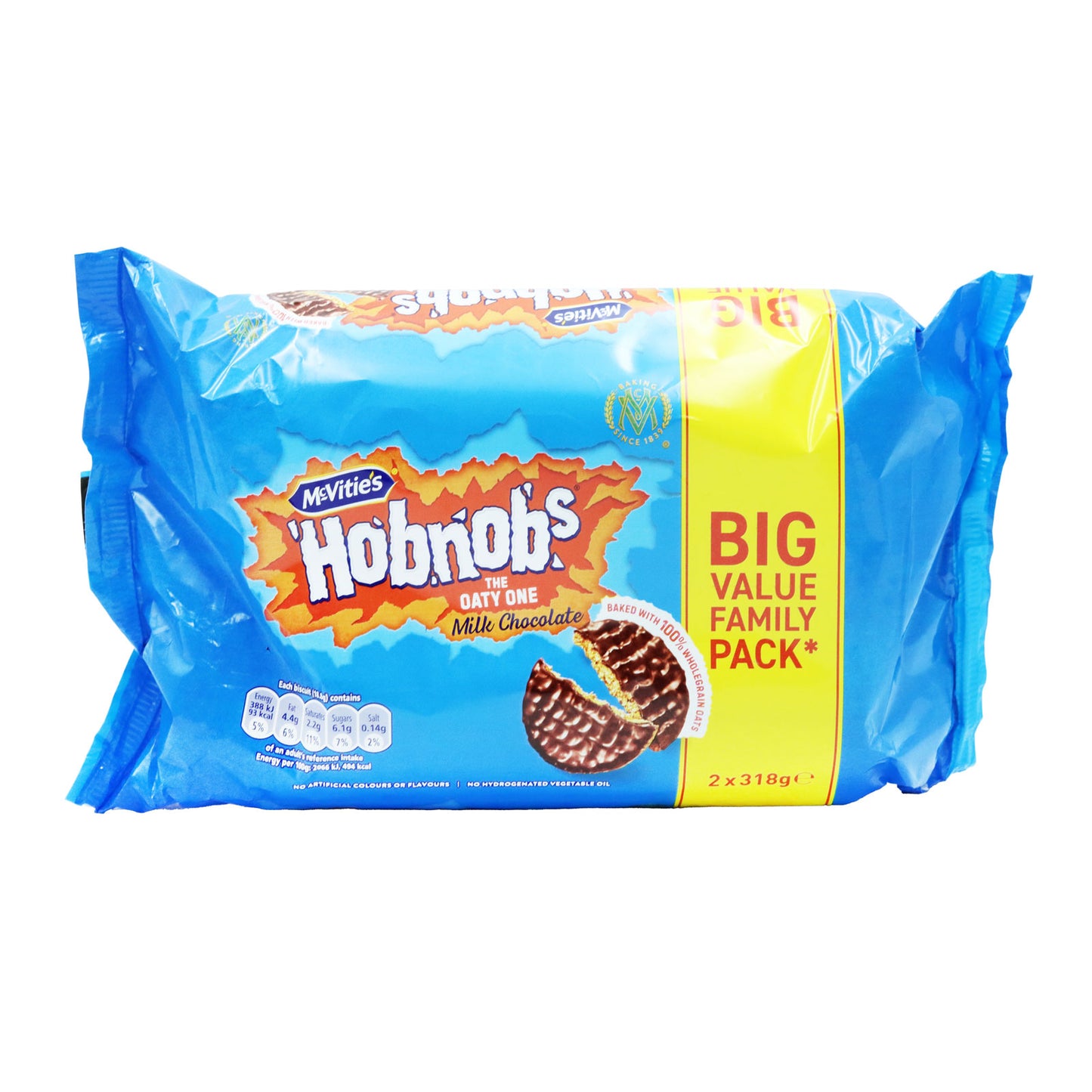 MCVITIES MILK CHOCOLATE HOBNOBS TWIN PACK 17/01/26