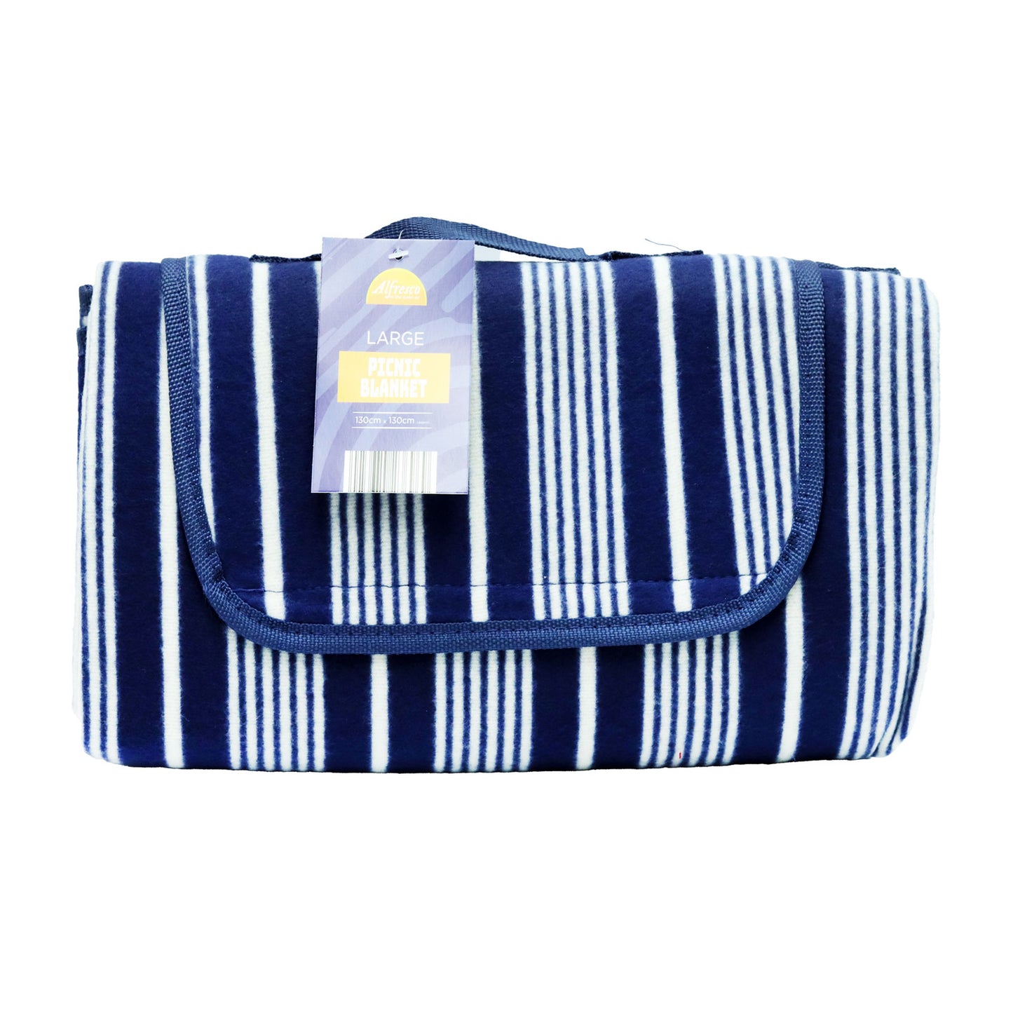 PICNIC BLANKET NAUTICAL STRIPE 130X130CM(R)