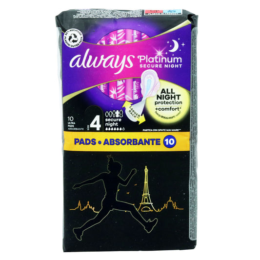 ALWAYS PLATINUM SECURE NIGHT SIZE 4 ABS.6 (C)