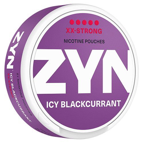 ZYN NICOTINE POUCHES ICY BLACKCURRANT XX STRONG 12.5 MG (48X5)