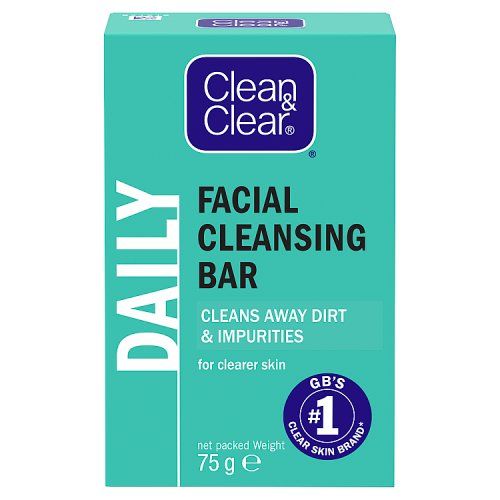 CLEAN & CLEAR FACIAL CLEANSING BAR SOAP 75G EXP 06/2025
