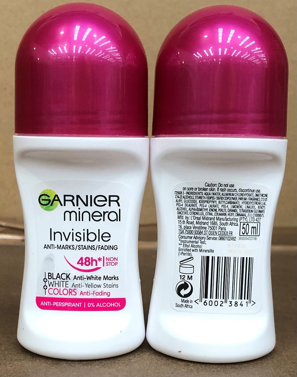 GARNIERÊROLLÊONÊ50MLÊFORÊWOMENÊINVISIBLEÊ(8X6)