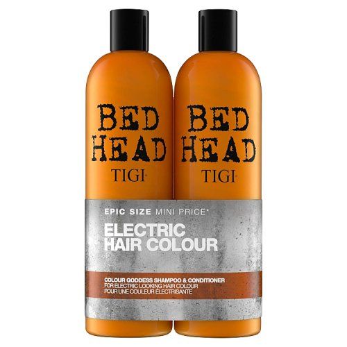 TIGI BED HEAD ELECTRIC HAIR COLOUR SHAMP & COND 2 X 750ML