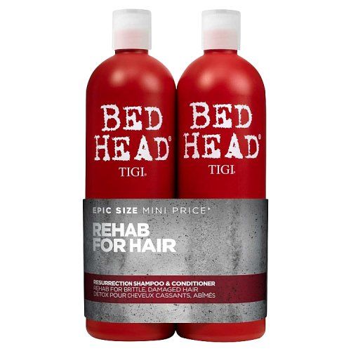 TIGI BED HEAD REHAB FOR HAIR RESURRECTION SHAMP& CON 2X750ML